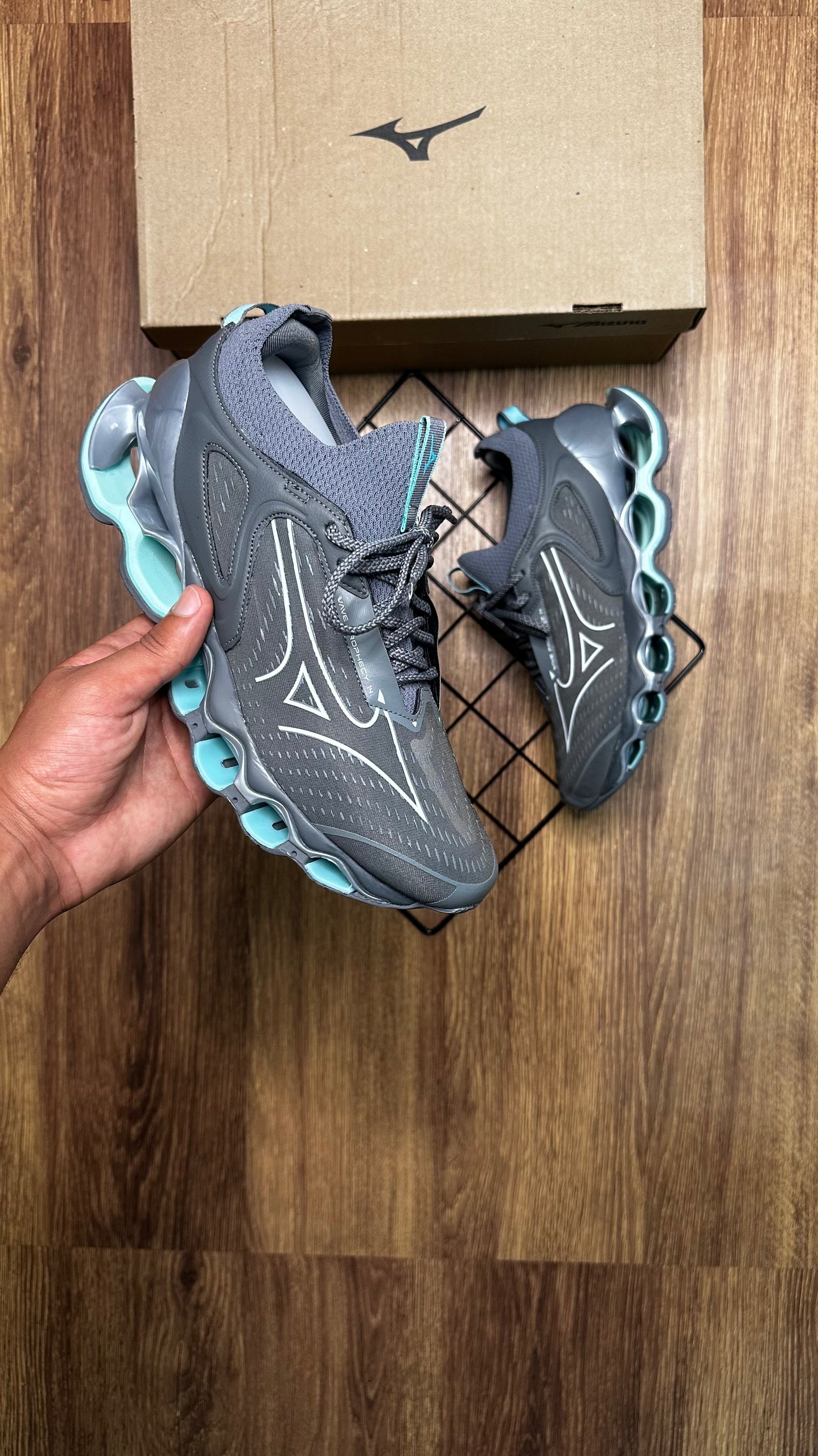 Mizuno pro 14 - Cinza e Verde