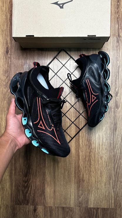 Mizuno pro 14 - Preto e Vermelho