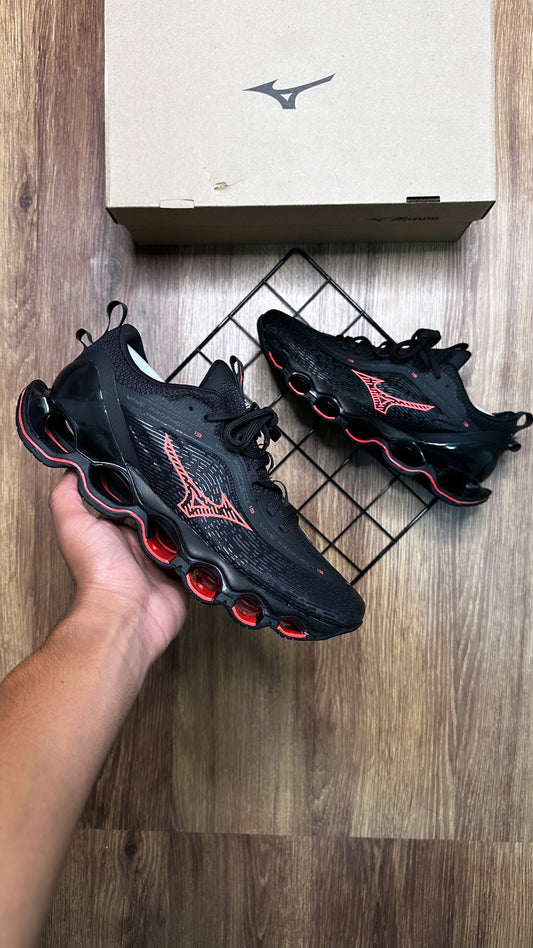 Mizuno pro 13 - Preto e vermelho